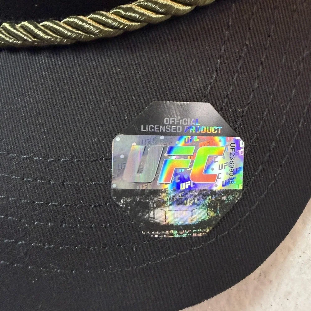UFC Truck Hat Black Camo Snapback Adjustable Mens Rope Trim MMA Streetwear NWT